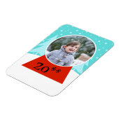 Snow Globe Holiday Flexible Foto Magnet (Linke Seite)