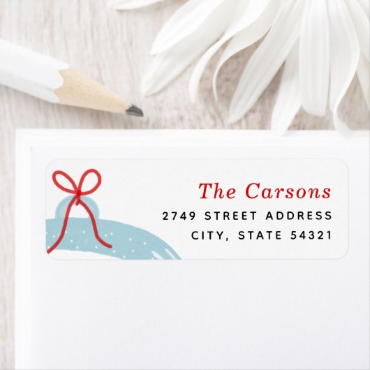 Snow Globe Holiday Rücksendeadresse (Insitu)