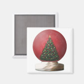 Snow Globe Magnet (Vorderseite/Rückseite)