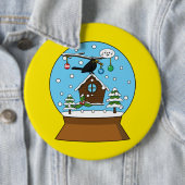 Snow Globe mit Blackbird singen Button (Beispiel)