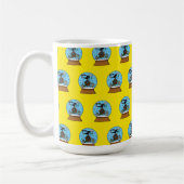Snow Globe mit Blackbird singen Kaffeetasse (Links)