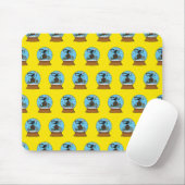 Snow Globe mit Blackbird singen Mousepad (Mit Mouse)