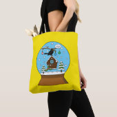 Snow Globe mit Blackbird singen Tasche (Von Nahem)