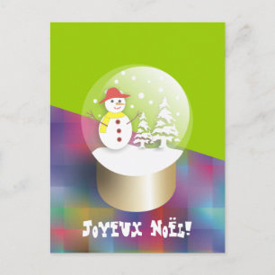 Snow Globe Postkarte