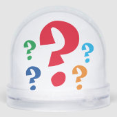 Snow Globe - Question Marks Schneekugeln (Rückseite)