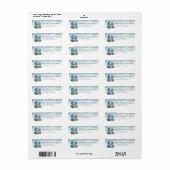Snow Globe Return Address Labels (Vorne)