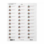 Snow Globe Return Address Labels (Vorne)