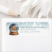 Snow Globe Return Address Labels (Insitu)