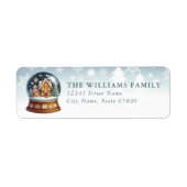Snow Globe Return Address Labels (Vorne)
