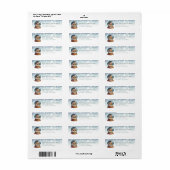 Snow Globe Return Address Labels (Vorne)