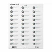 Snow Globe Return Address Labels (Vorne)