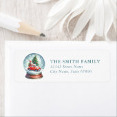 Snow Globe Return Address Labels (Insitu)