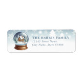 Snow Globe Return Address Labels (Vorne)