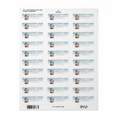 Snow Globe Return Address Labels (Vorne)
