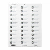Snow Globe Return Address Labels (Vorne)