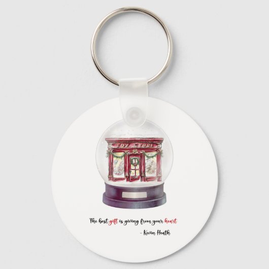 Snow Globe Schlüsselanhänger (Vorderseite)