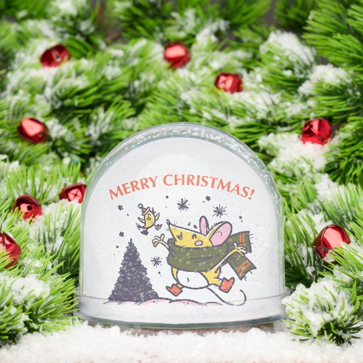 Snow Globe Vintag Frohe Weihnachtsmäuse Schneekugeln (Weihnachten)