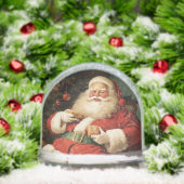 Snow Globe Vintage Santa Merry Christmas Schneekugeln (Weihnachten)