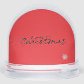 Snow Globe Vintage Santa Merry Christmas Schneekugeln (Rückseite)