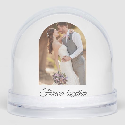 Snow Globe Wedding Table Numbers Winter Theme Schneekugeln (Vorderseite)