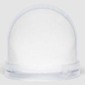 Snow Globe Wedding Table Numbers Winter Theme Schneekugeln (Rückseite)