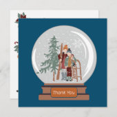 Snow Globe Weihnachten Danke (Vorne/Hinten)