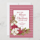 Snow Globe Weihnachts-Foto Feiertagskarte (Rückseite)