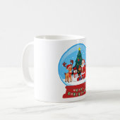 Snow Globe Weihnachts-Keramik Tasse (Vorderseite Links)