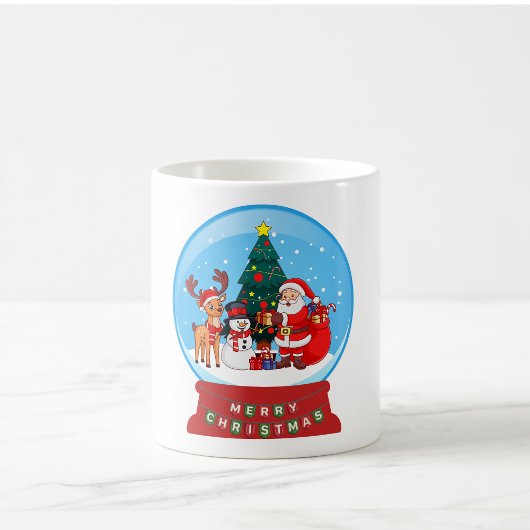 Snow Globe Weihnachts-Keramik Tasse