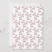 Snow Globe Weihnachts-Party Berry Sprigs Einladung (Rückseite)