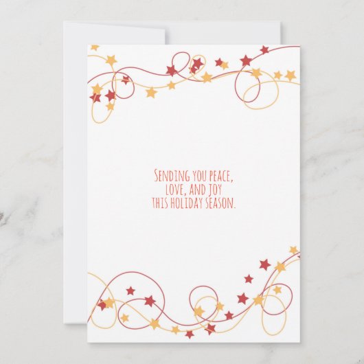 Snow Globe Weihnachts-Pinguin-Karte (Rückseite)