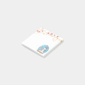 Snow Globe Weihnachts-Pinguin Post-It-Notes Post-it Klebezettel (angewinkelt)