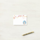 Snow Globe Weihnachts-Pinguin Post-It-Notes Post-it Klebezettel (Auf Schreibtisch)