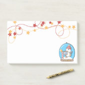 Snow Globe Weihnachts-Pinguin Post-It-Notes Post-it Klebezettel (Auf Schreibtisch)