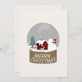 Snow Globe Weihnachtskarte Feiertagskarte (Vorne/Hinten)