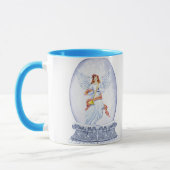 Snow globe with angel illustration tasse (Links)