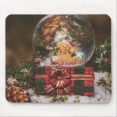 Snow globe with cute Bear Mousepad (Vorne)
