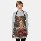 Snow globe with cute Bear Schürze (Getragen)