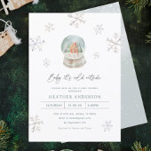 Snow Globes Winter Wonderland Winter Baby Dusche Einladung