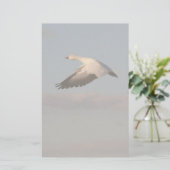 Snow Gose Flying Stationery Briefpapier (Stehend Vorderseite)