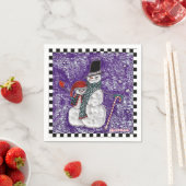Snow Greetings Paper Napkins Serviette (Beispiel)