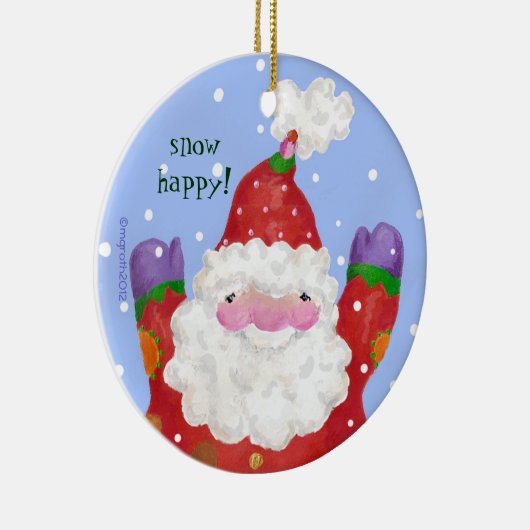 Snow Happy Foto Ornament (Rechts)