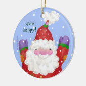 Snow Happy Foto Ornament (Links)