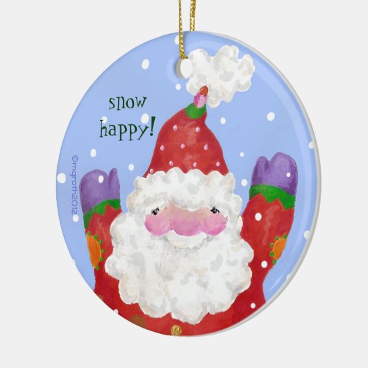 Snow Happy Foto Ornament (Links)