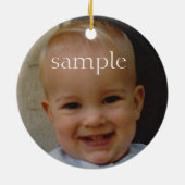 Snow Happy Foto Ornament (Hinten)