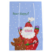 Snow Happy Geschenktasche Mittlere Geschenktüte (Rückseite)