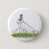 Snow Hare Button (Vorderseite)