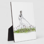 Snow Hare Fotoplatte (Seite)