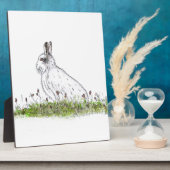 Snow Hare Fotoplatte (Seite)