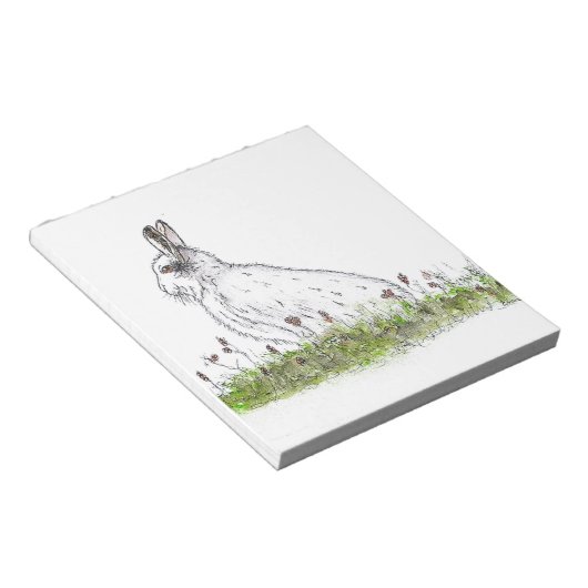 Snow Hare Notizblock (angewinkelt)